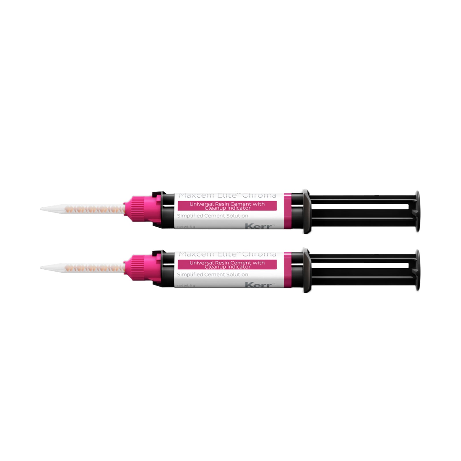 Kerr Max-cem Elite Chroma Universal Resin Cement 5g Syringe W/ Cleanup Indicator