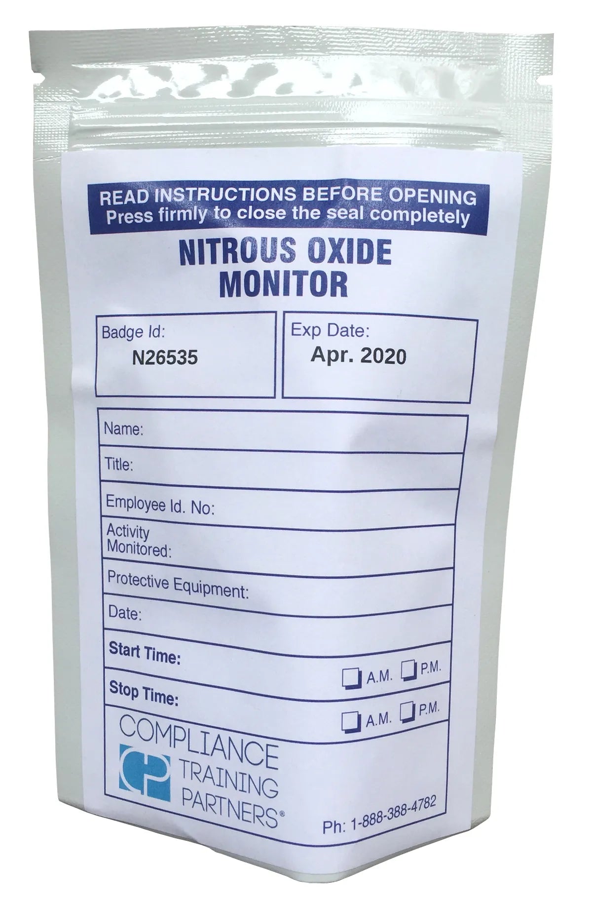 Compliance Training Partners Nitrous Oxide Monitor