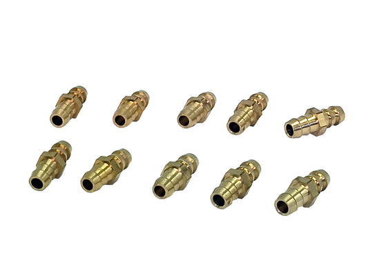 REDLAND Plated brass barb (1/8" x 1/8") (10 Pk)