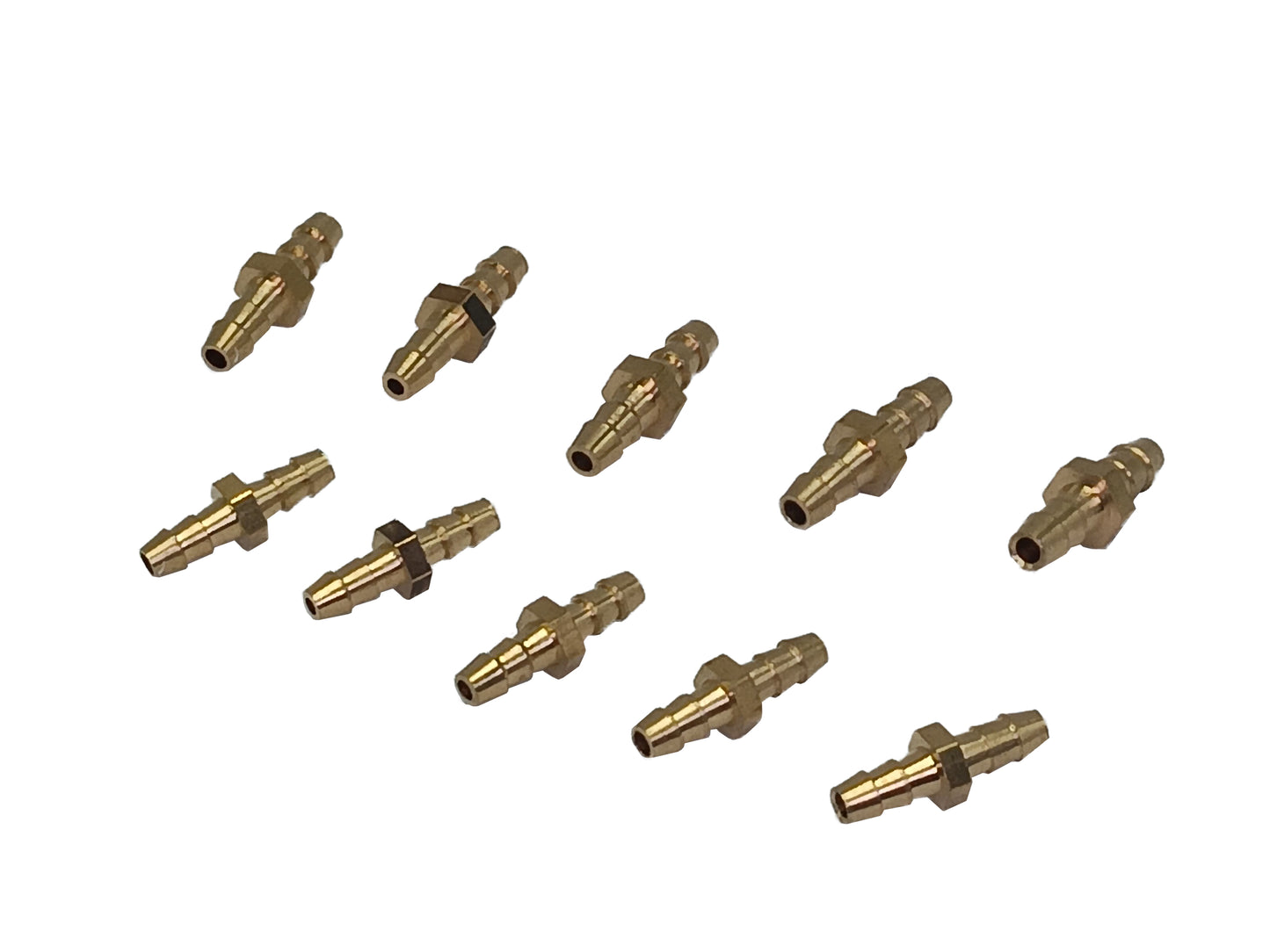 REDLAND Plated brass barb (1/16" x 1/16") (10 Pk)