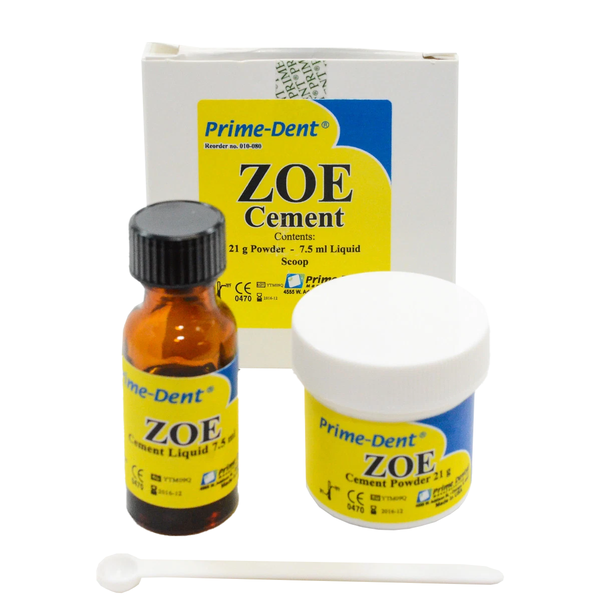 Prime-Dent Zinc Oxide Eugenol (ZOE) Cement Kit #010-080 – Tri County ...