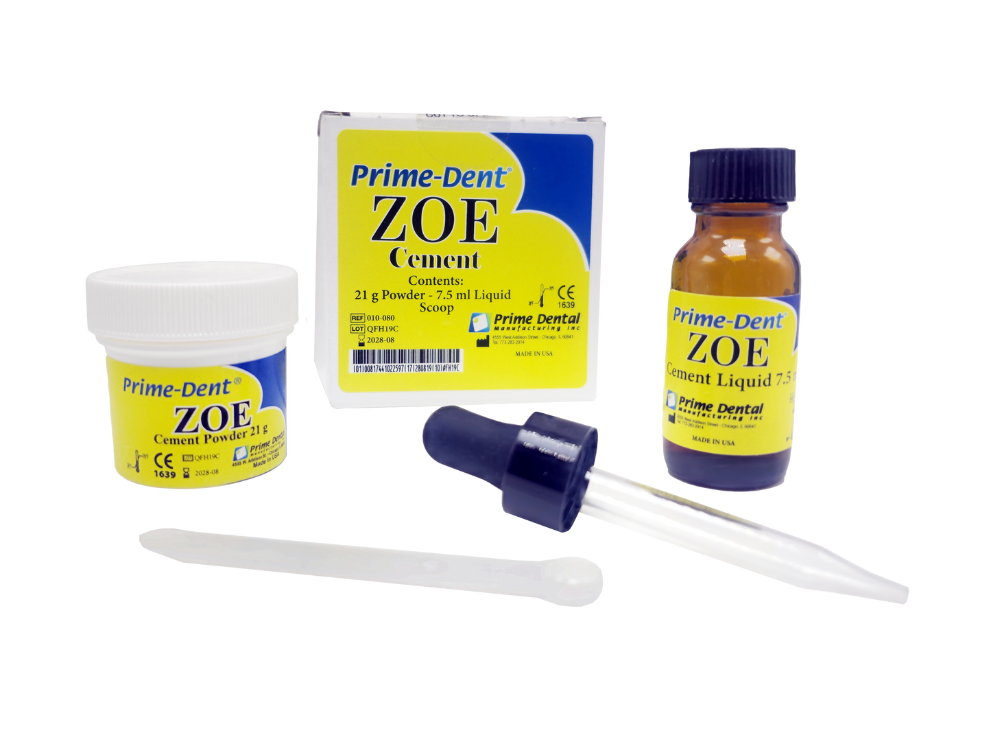 Prime-Dent Zinc Oxide Eugenol (ZOE) Cement Kit #010-080
