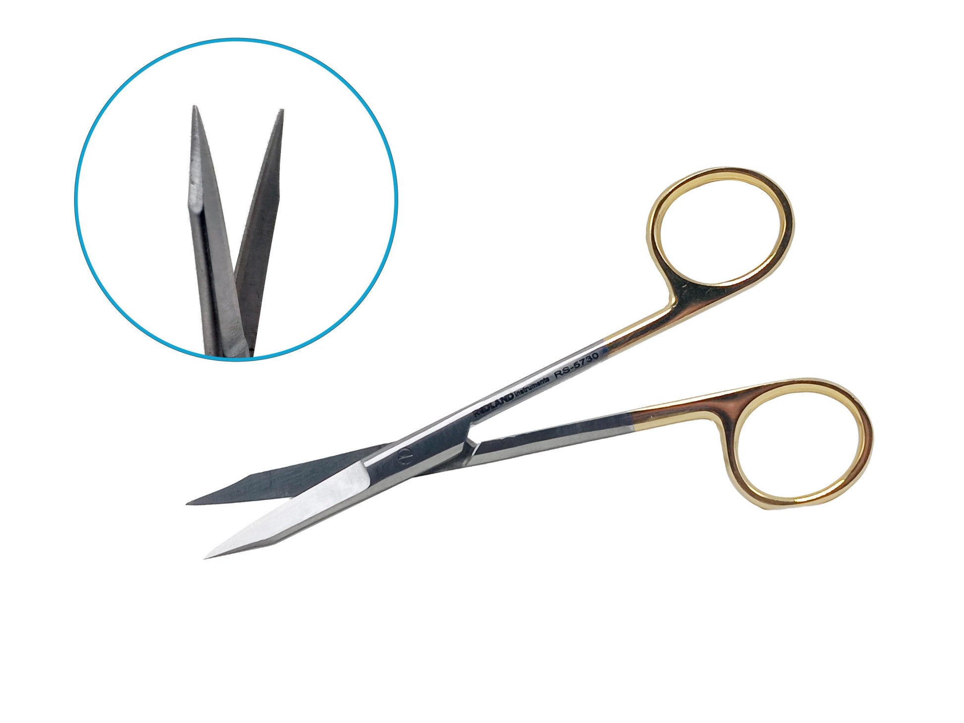 REDLAND Goldman Fox Scissor 13.5cm straight TC RS-5730 close up