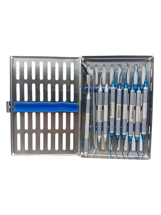 REDLAND Diagnostic Instruments Kit 10 Pcs with Autoclavable Cassette (Blueline)