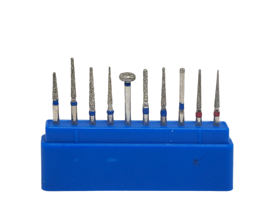 REDLAND Dental Diamond Bur Kit FG-4101 Crown & Bridge Preparation for Anterior 10/Pk