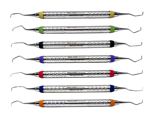 REDLAND Dental Hygiene Standard Gracey Curettes Kit RK-2404-S5