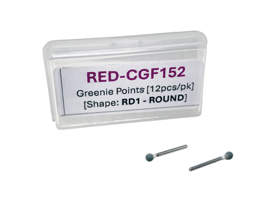 REDLAND Dental Polishing Greenie Stones (Silicon Carbide) (RD1 - Green Stones Round)