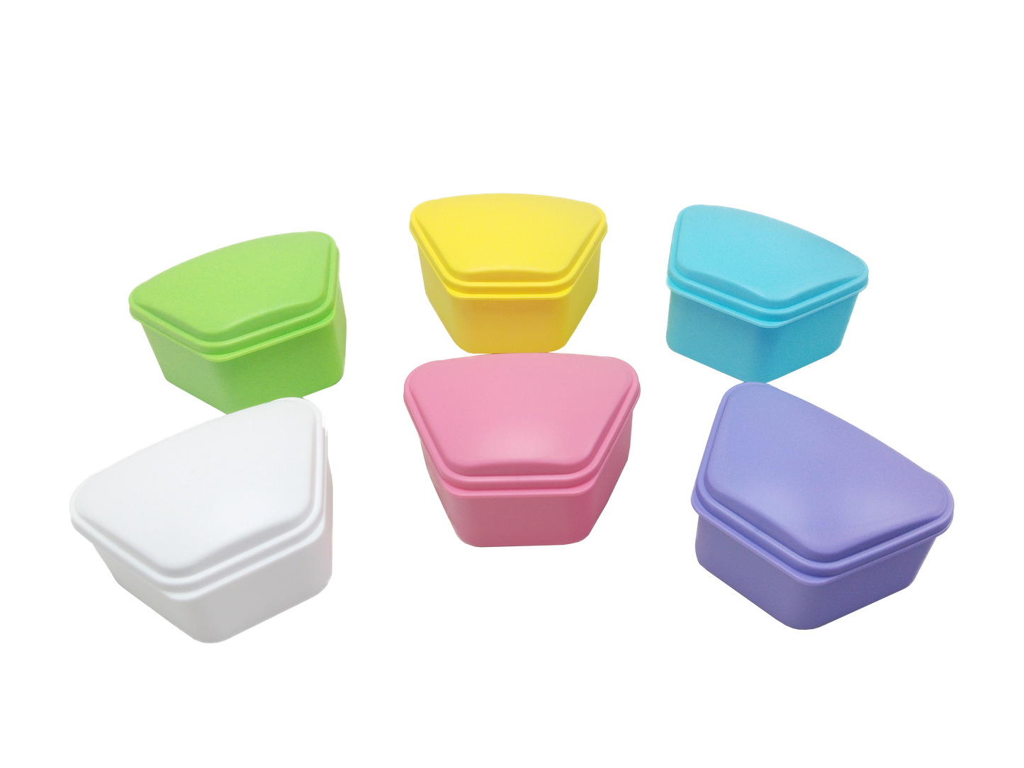 REDLAND Denture Boxes - Assorted Colors (12 pcs)