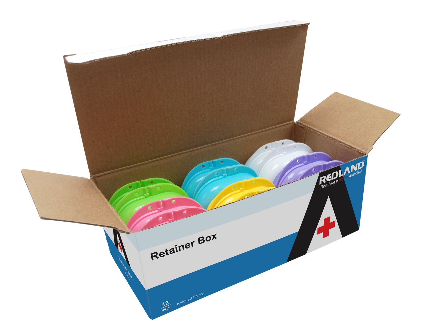 REDLAND Retainer Boxes - Assorted Colors (12 Pcs)