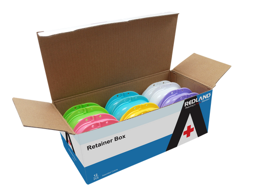 REDLAND Retainer Boxes - Assorted Colors (12 Pcs)