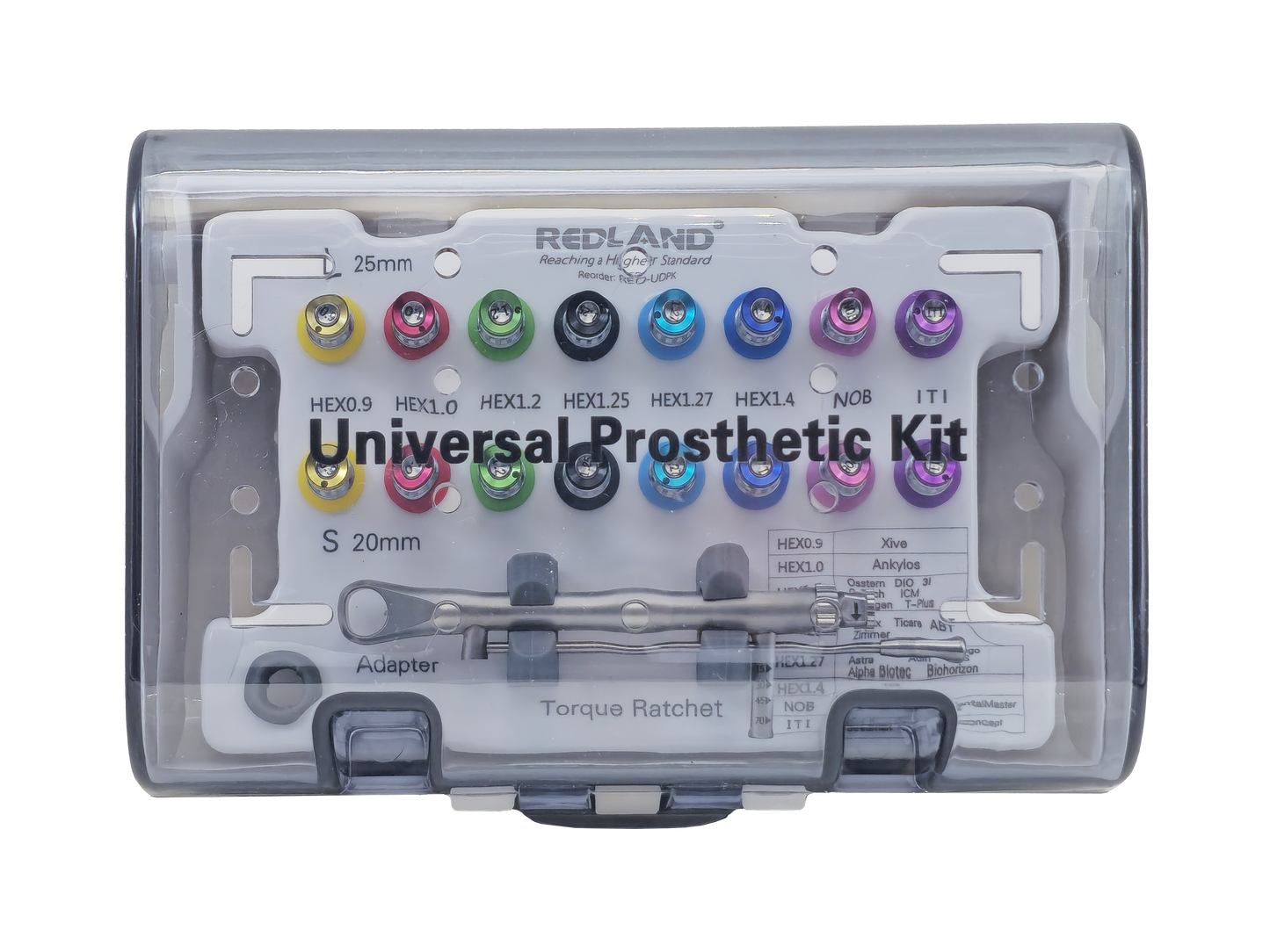 Redland Universal Implant Instrument Prosthetic Restoration Hand Driver Tool Kit