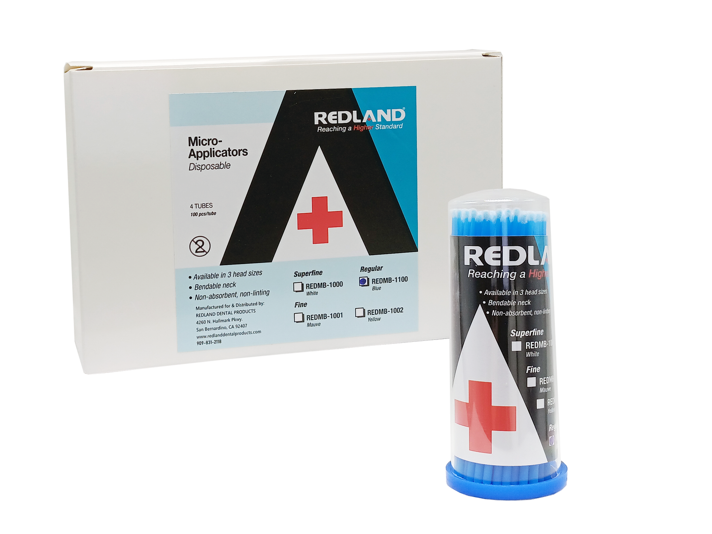 REDLAND Disposable Micro-Brush Applicators Bendable Reg/F/SF