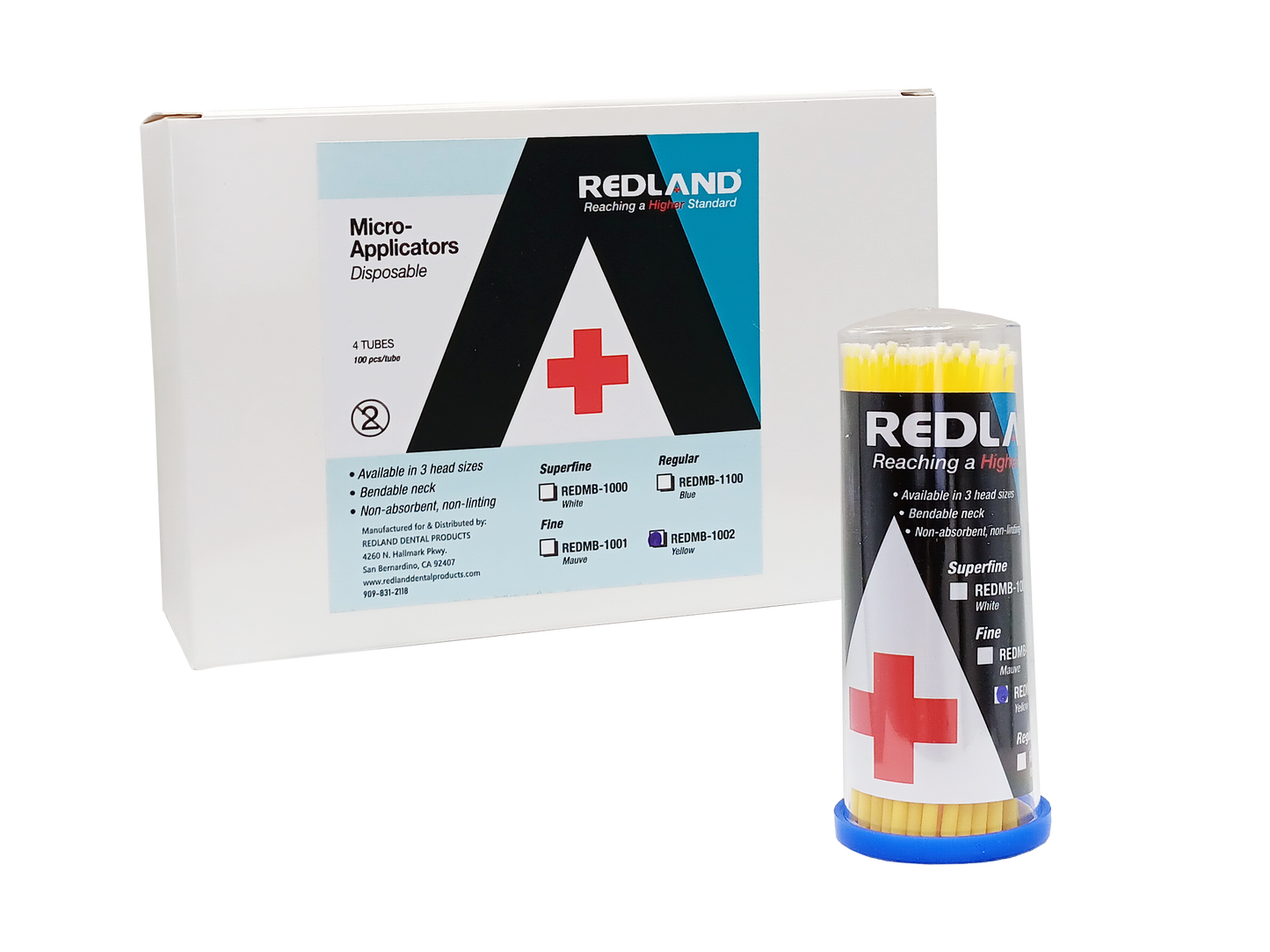 REDLAND Disposable Micro-Brush Applicators Bendable Reg/F/SF