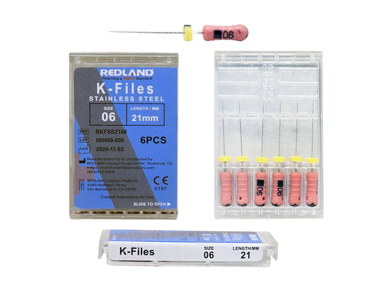 REDLAND K-file - Endodontic Stainless (21mm/25mm/31mm) All Sizes