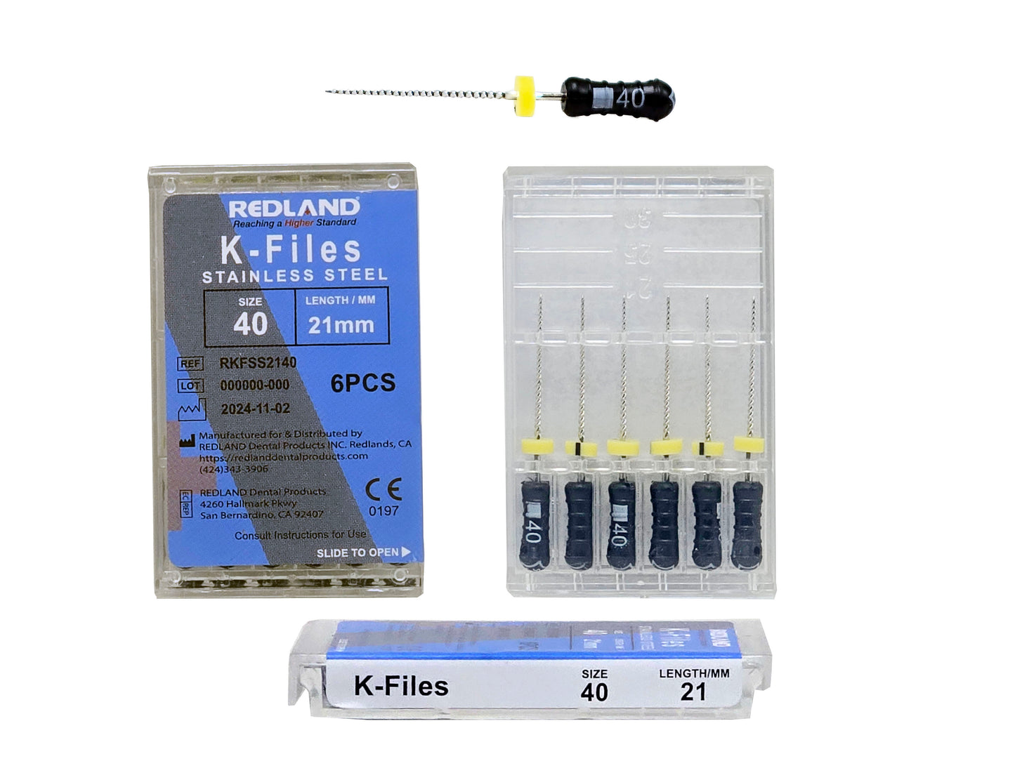 REDLAND K-file - Endodontic Stainless (21mm/25mm/31mm) All Sizes