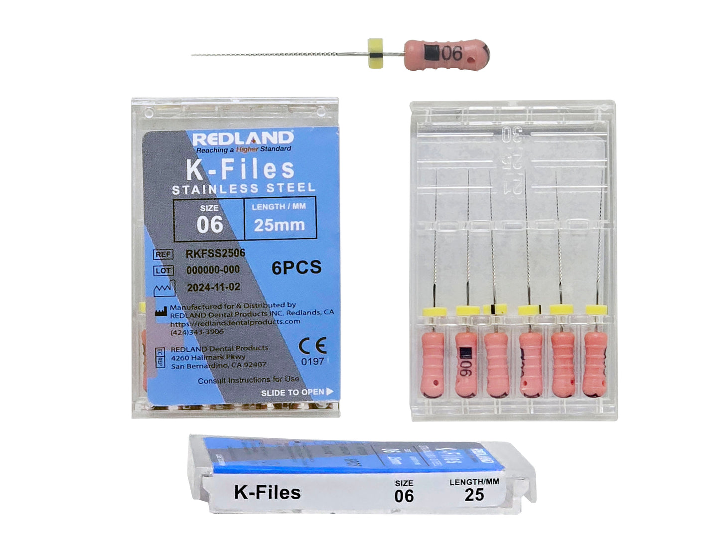 REDLAND K-file - Endodontic Stainless (21mm/25mm/31mm) All Sizes