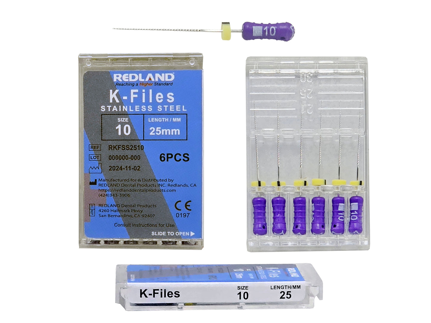 REDLAND K-file - Endodontic Stainless (21mm/25mm/31mm) All Sizes