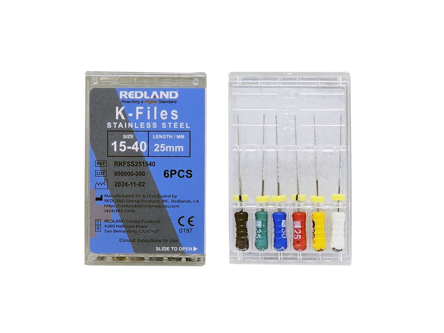 Redland Stainless Steel K-Files for Root Canal Dental Endodontics