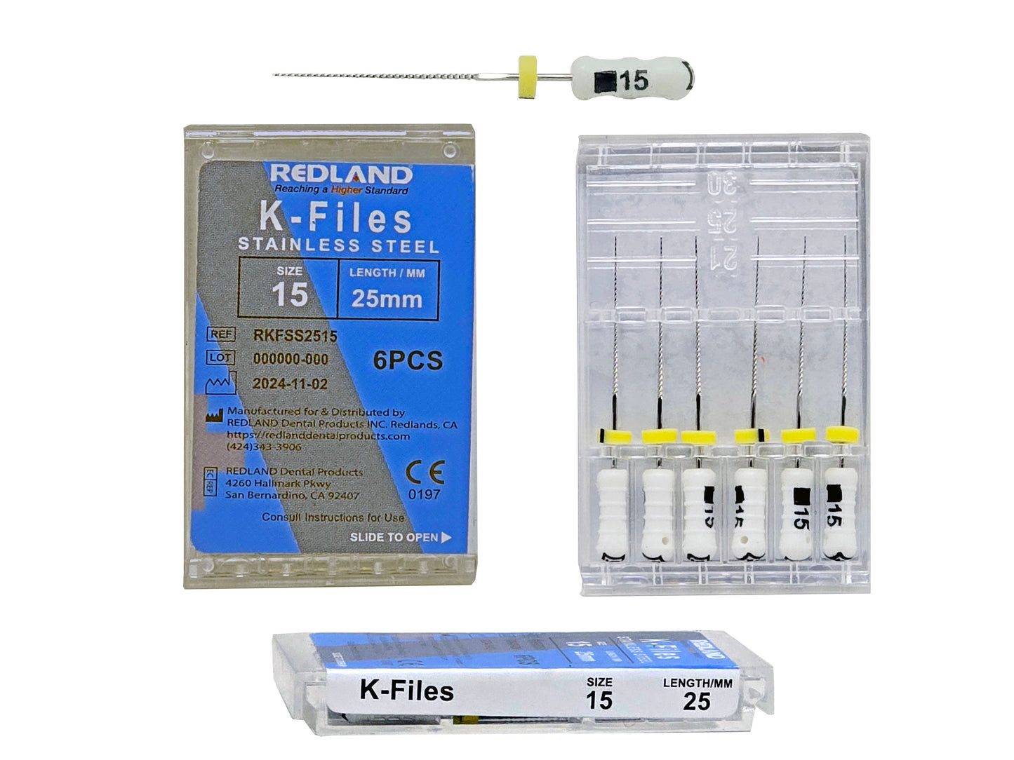 REDLAND K-file - Endodontic Stainless (21mm/25mm/31mm) All Sizes