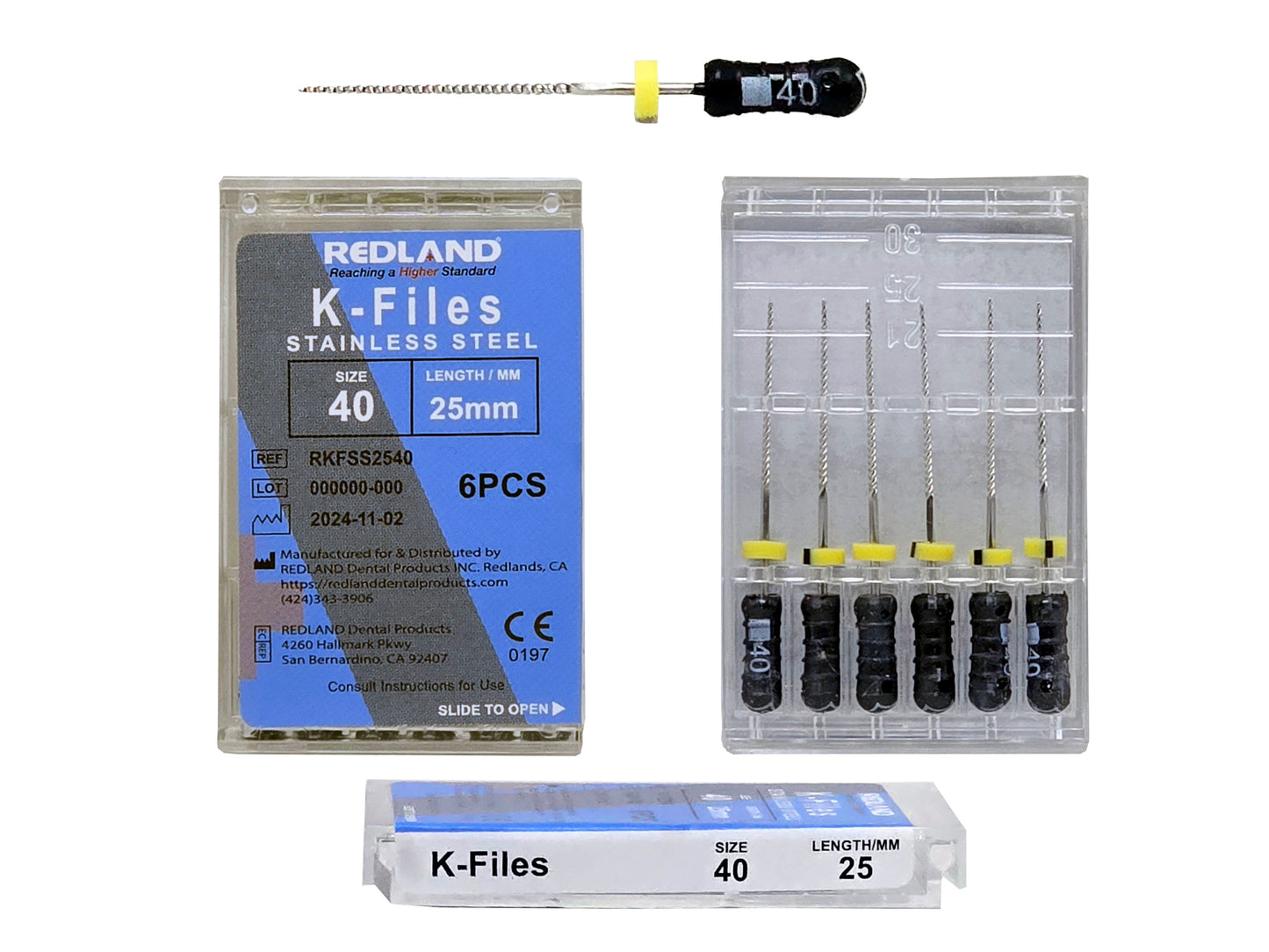 REDLAND K-file - Endodontic Stainless (21mm/25mm/31mm) All Sizes