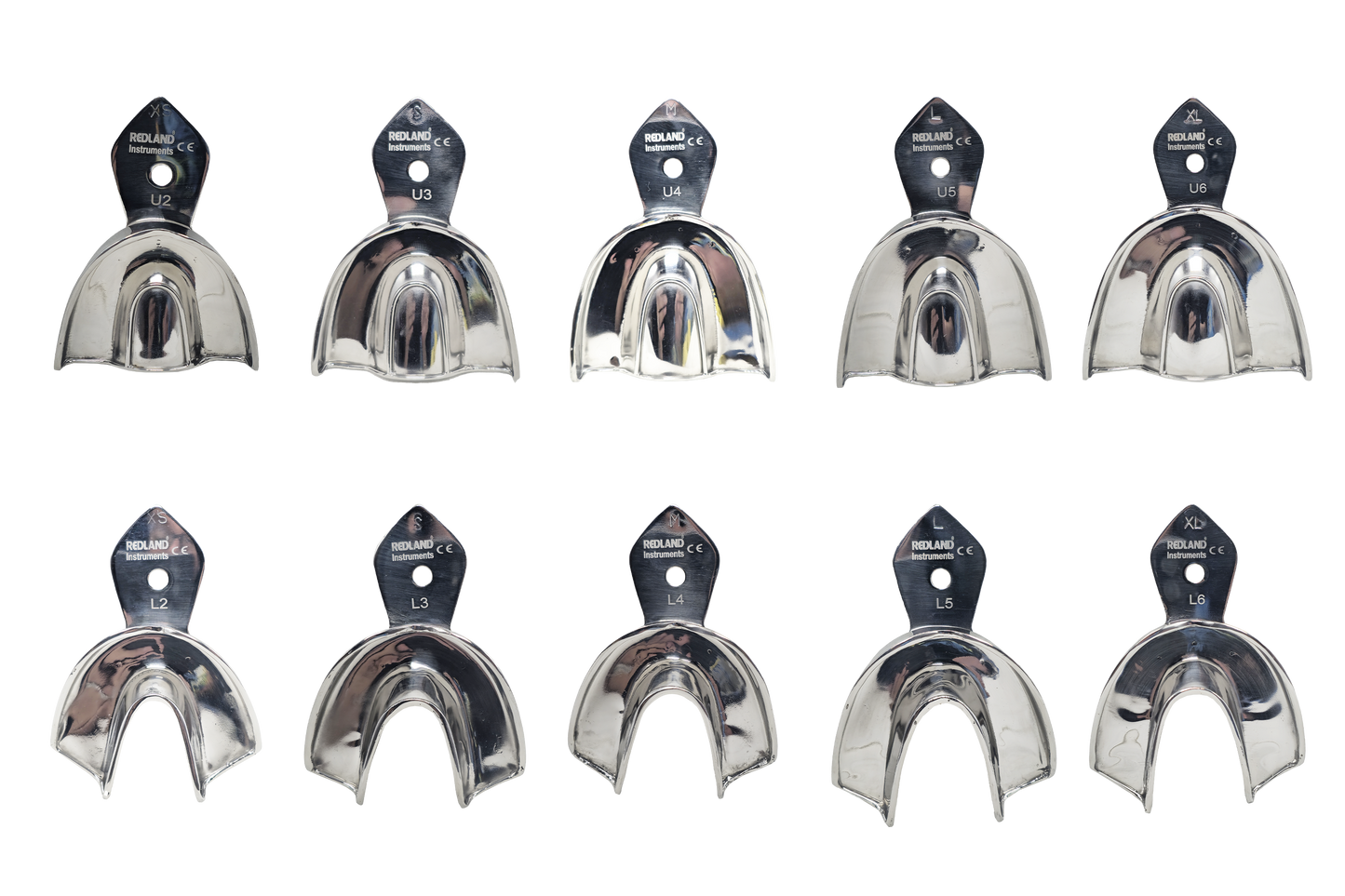 REDLAND Stainless Steel Non-Perforated Impression Tray