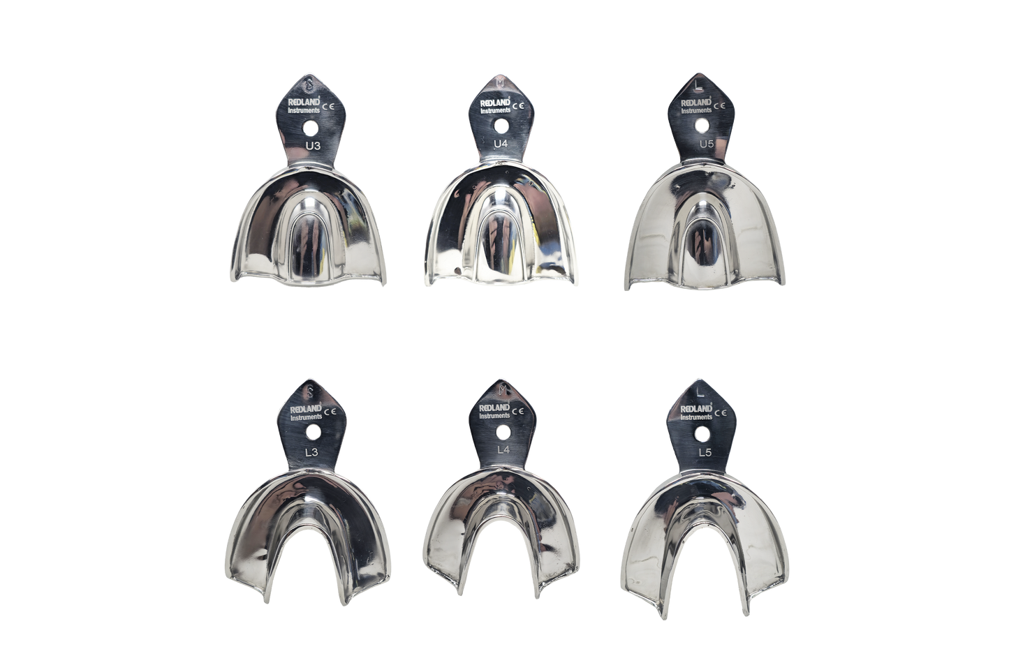 REDLAND Stainless Steel Non-Perforated Impression Tray