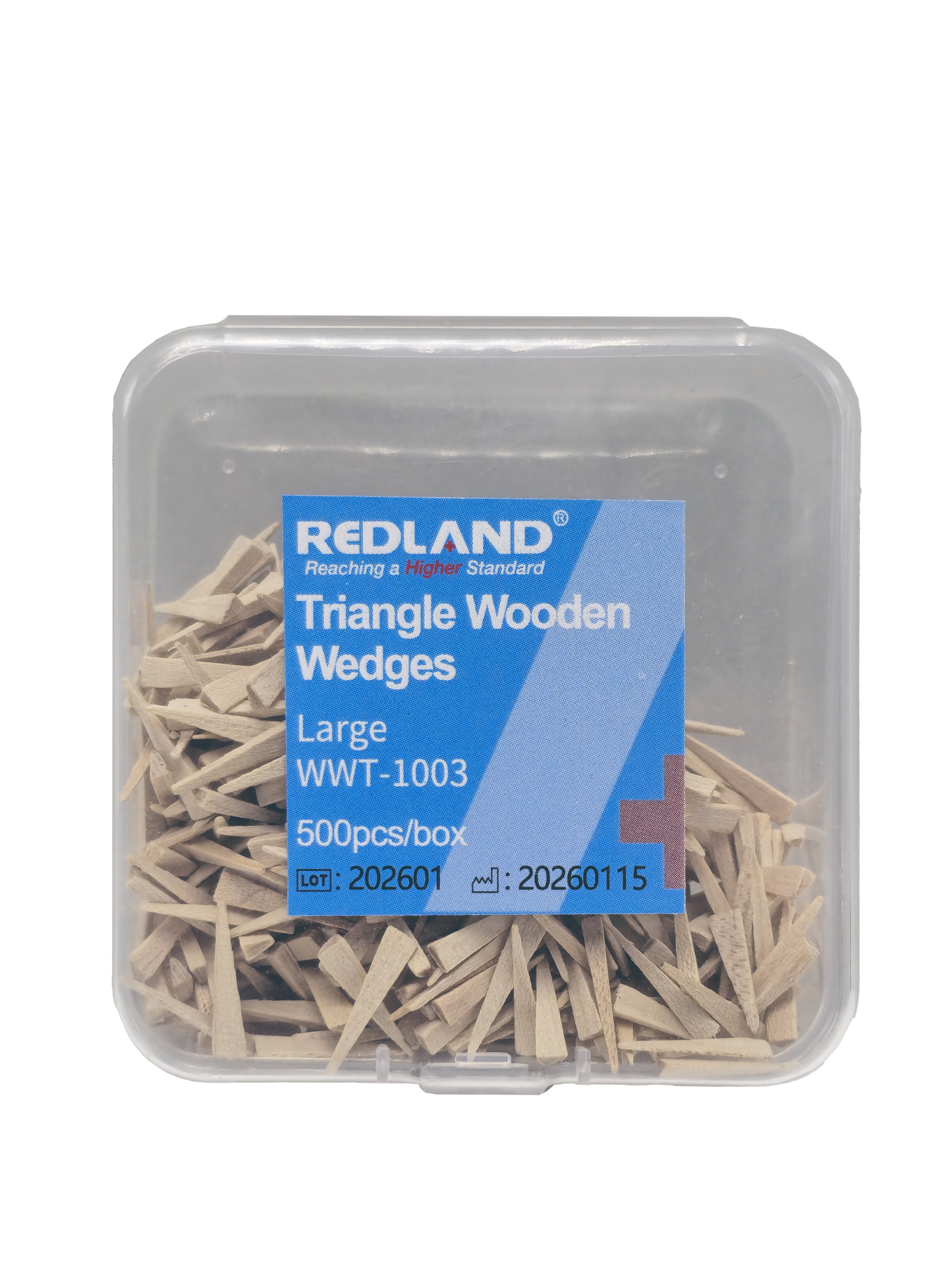 REDLAND Triangular Wood Dental Wedges (500 Pack)