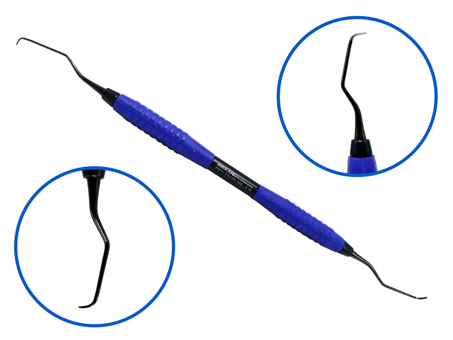 REDLAND Deplaquer/Scaler with Soft Silicon Grip BlackLine