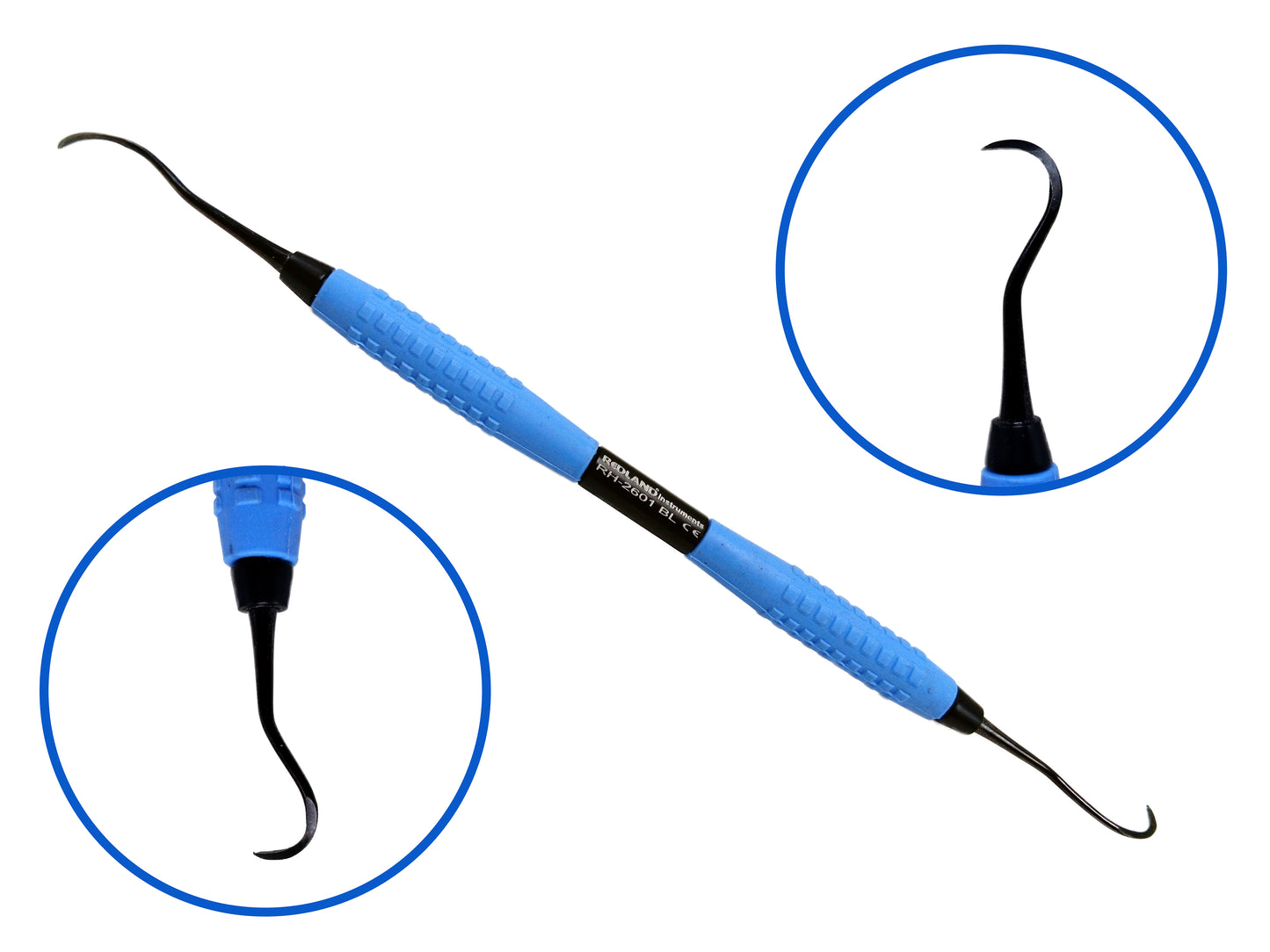REDLAND Deplaquer/Scaler with Soft Silicon Grip BlackLine