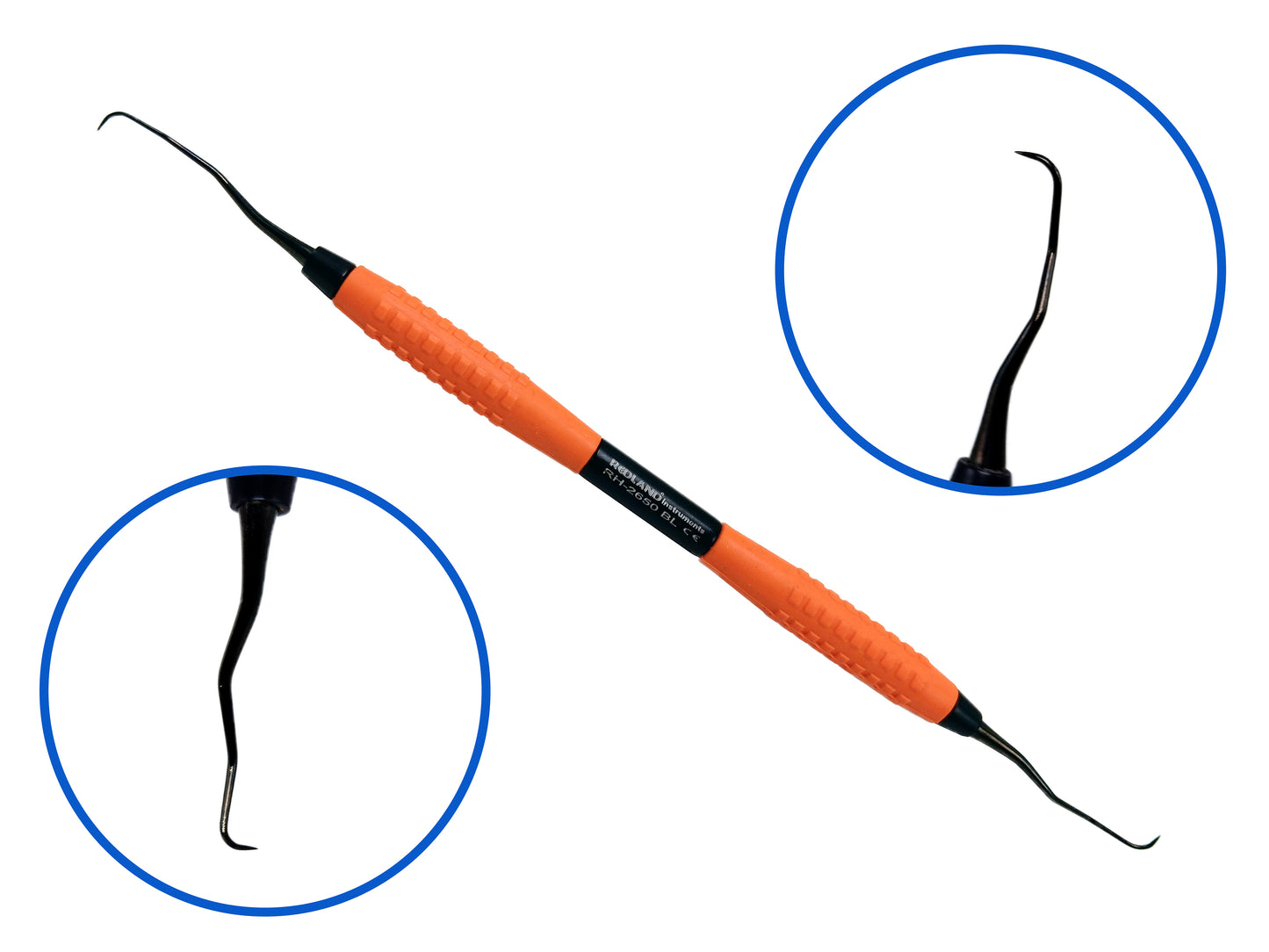 REDLAND Deplaquer/Scaler with Soft Silicon Grip BlackLine