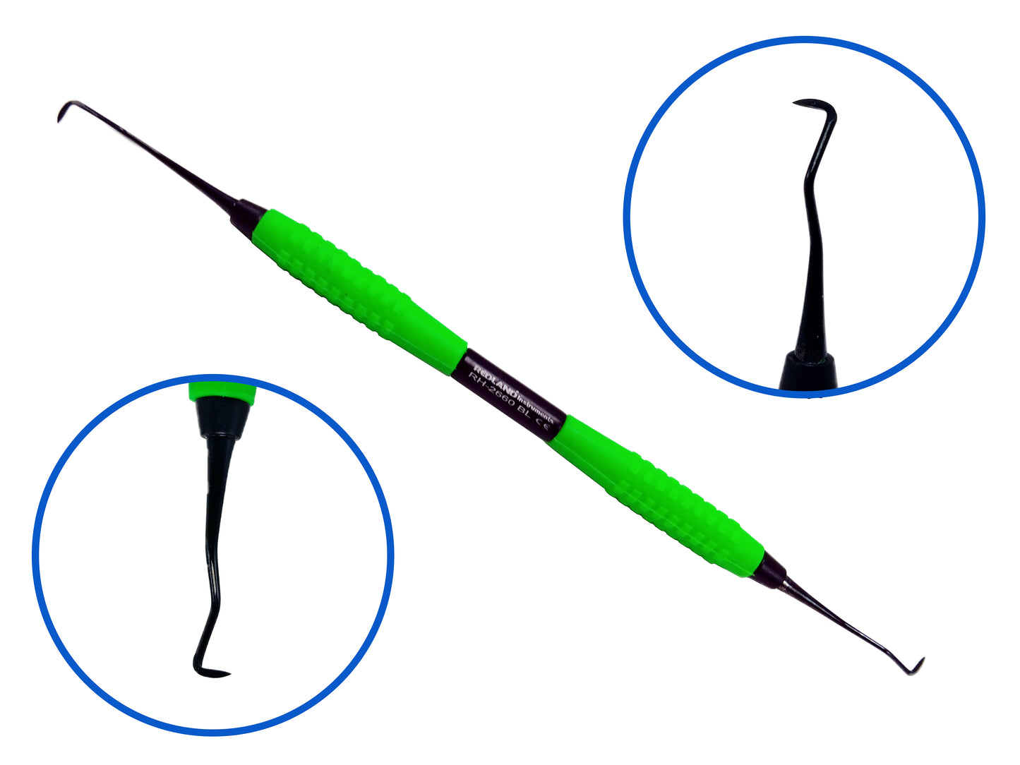 REDLAND Deplaquer/Scaler with Soft Silicon Grip BlackLine