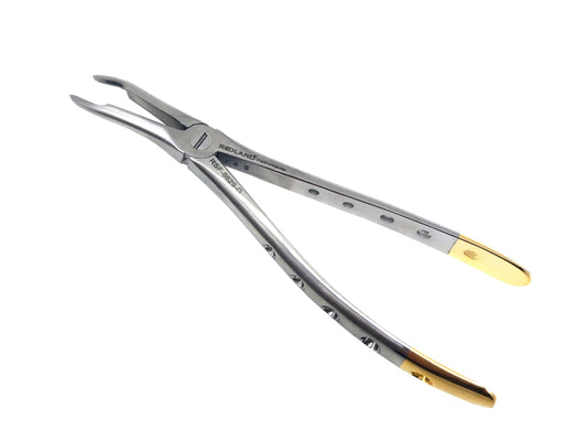 Redland 44N Dental Extraction Forcep English Pattern (Lower Roots) Goldline RSF-8629-G