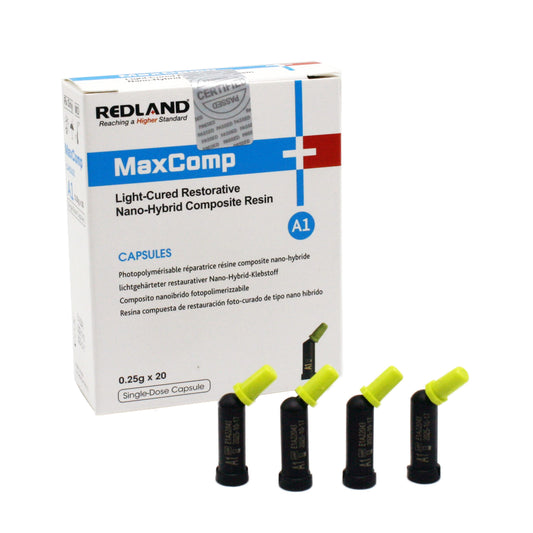 Redland MaxComp Light-Cured Restorative Nano-Hybrid Composit Resin Capsules A1