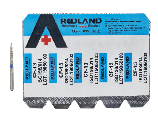 Redland Chamfur Type Diamond Bur Multiple Sizes (25Pcs)