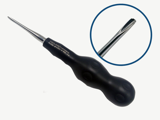 REDLAND  Apical Dental Elevator (Black Line) w/ergonomic handle & grip