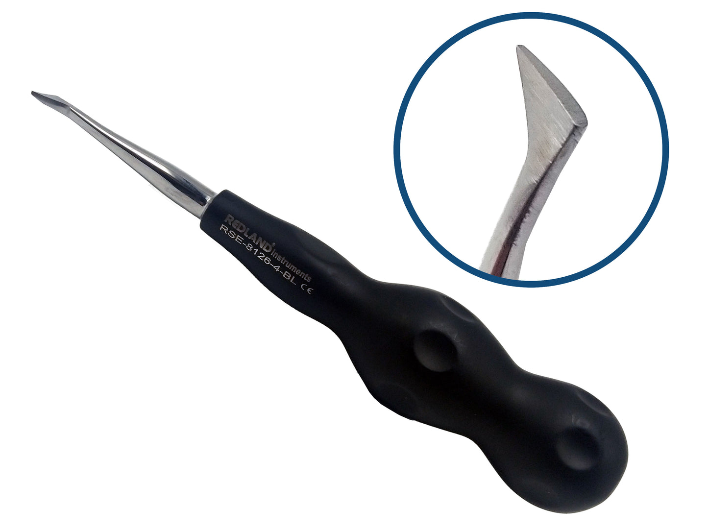 Redland Dental Cryer Elevators (Black Line) w/ergonomic handle & grip