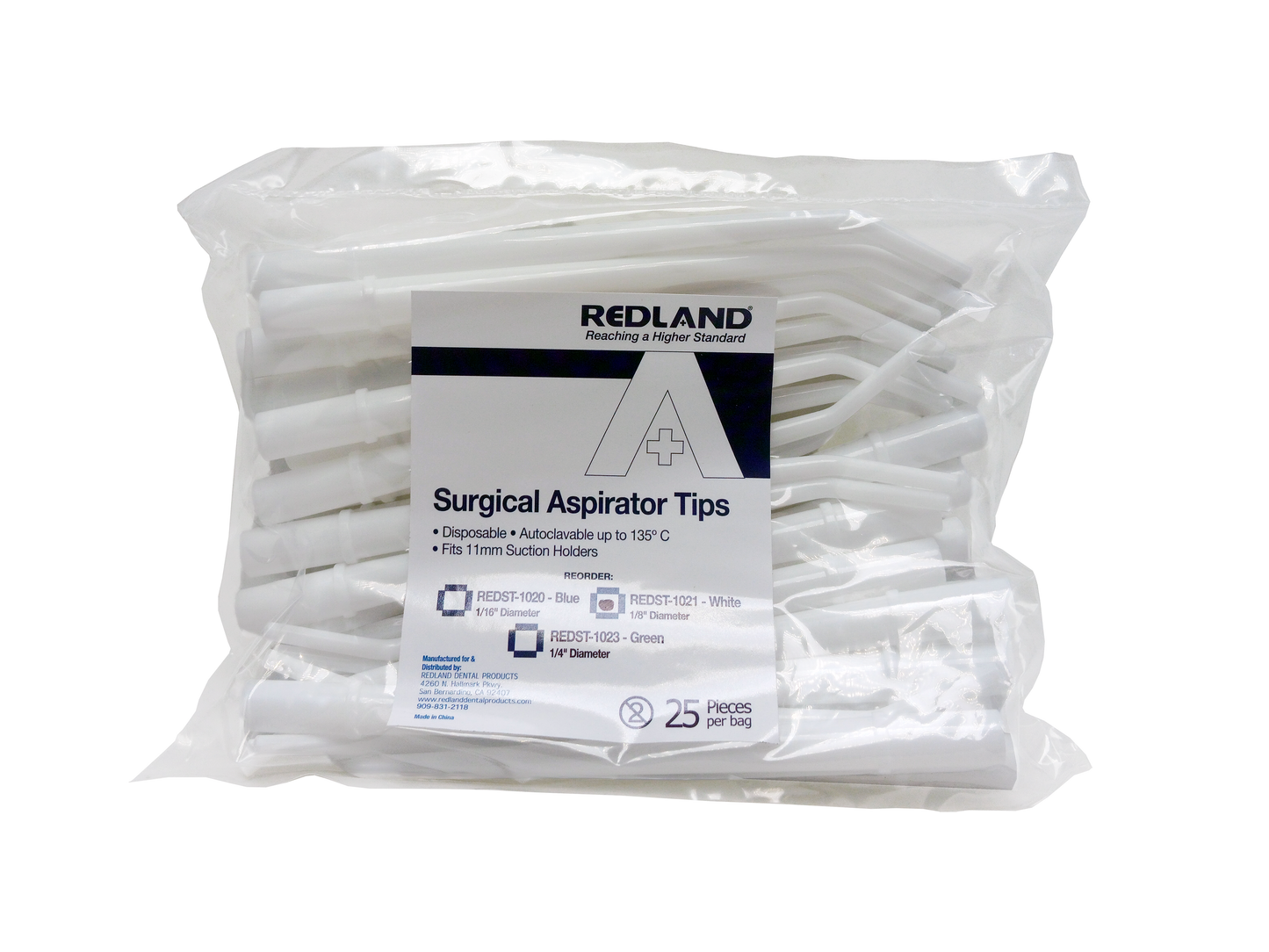 REDLAND SURGICAL ASPIRATOR SUCTION TIPS 25/PACK