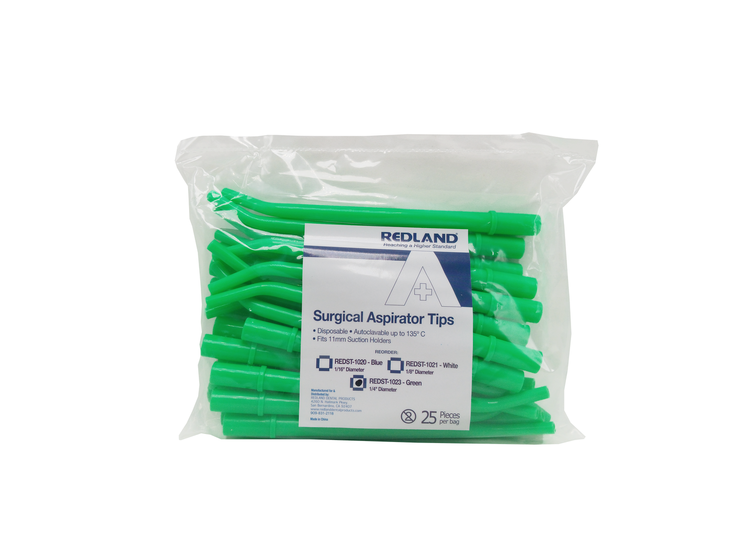 REDLAND SURGICAL ASPIRATOR SUCTION TIPS 25/PACK