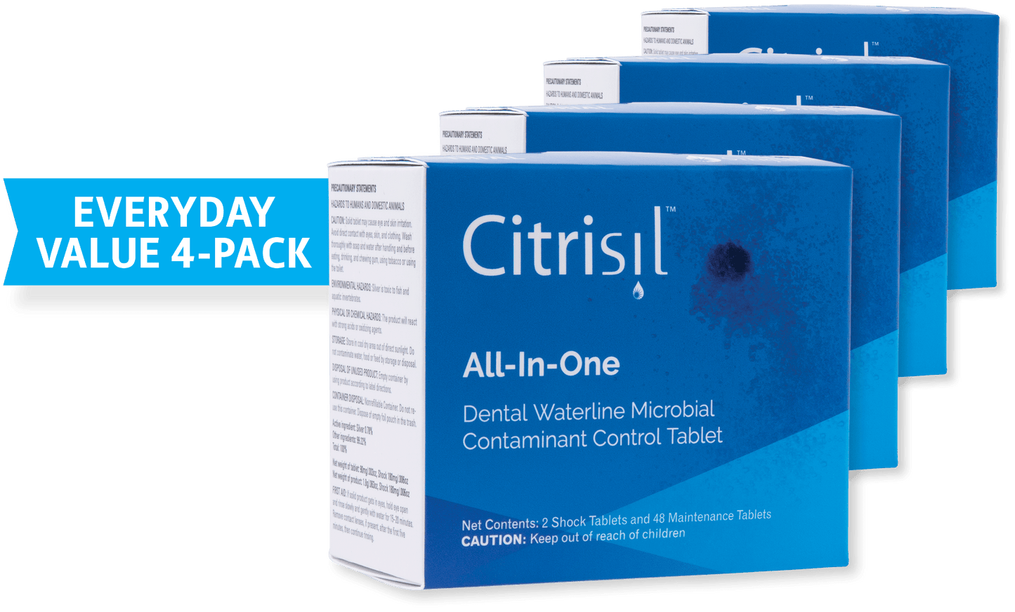 Sterisil Citrisil – Waterline Microbial Contaminant Control Tablet 3+1 Value Pack