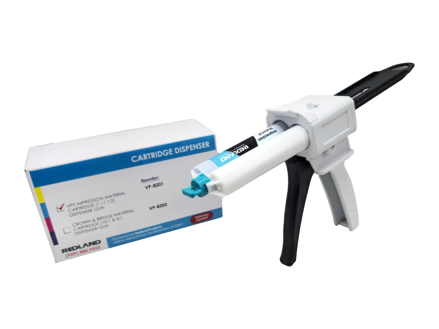 REDLAND Impression Material Dispenser Gun for 1:1 or 10:1 type cartridges