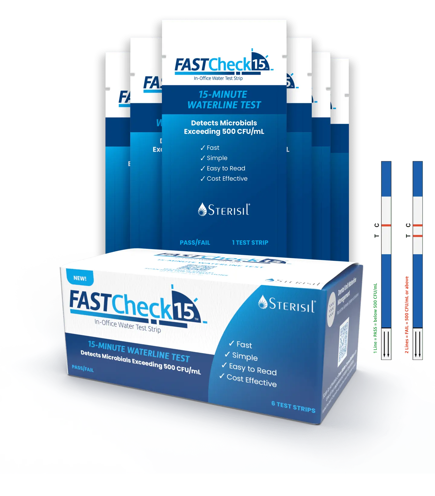 Sterisil FASTCheck15 In-Office Waterline Test Strip