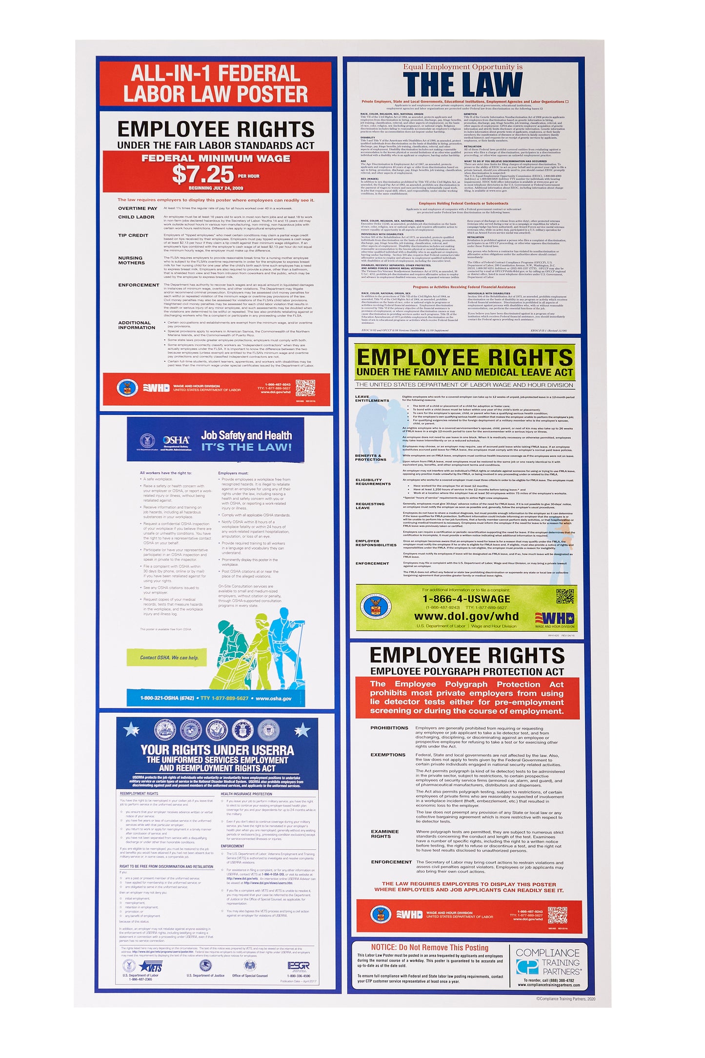 Compliance Training Partners Labor Law Wall Chart(x2)