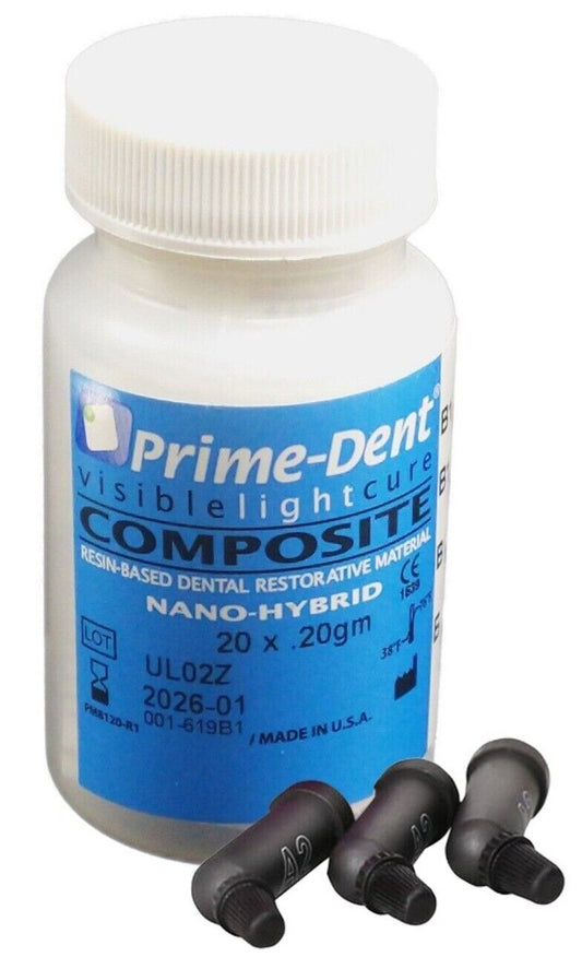 Prime-Dent Dual Cure Composite Luting Cement, Shade A2 Prime-Dent Dual Cure Composite Luting Cement, Shade A2
