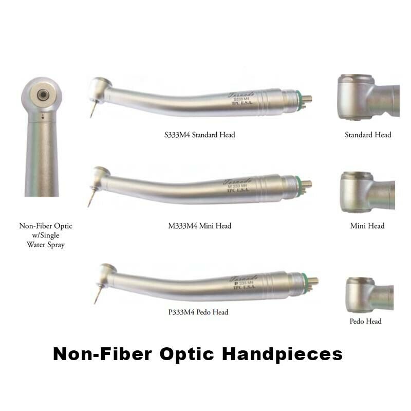 TPC Dental Non-Fiber Optic Handpieces (Standard Back End)(Single Water ...