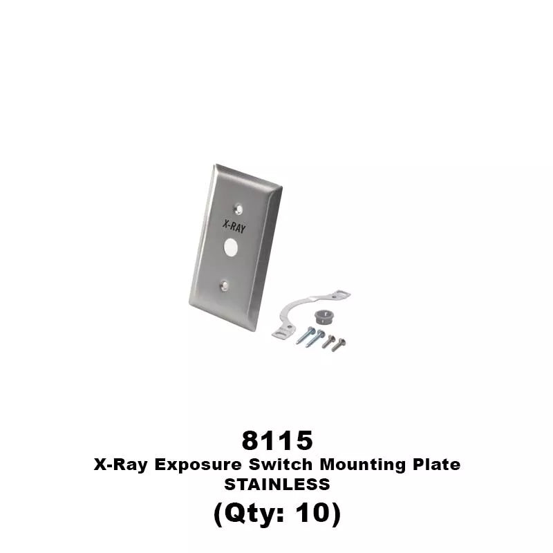 DCI X-Ray Exposure Switch Mounting Plate (10 Pack) for Dental, Medical