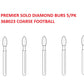 Premier Dental SOLO Premium Diamond Burs FOOTBALL COARSE 368023C 5pcs