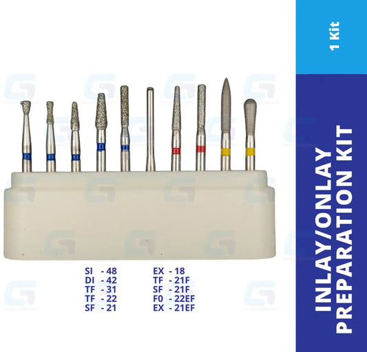 Redland Dental Diamond Bur FG-4104 Inlay & Onlay Preparation Kit 10pcs/Kit