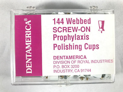 Dentamerica Dental Prophy Prophylaxis Polishing Cups Webbed Pcs