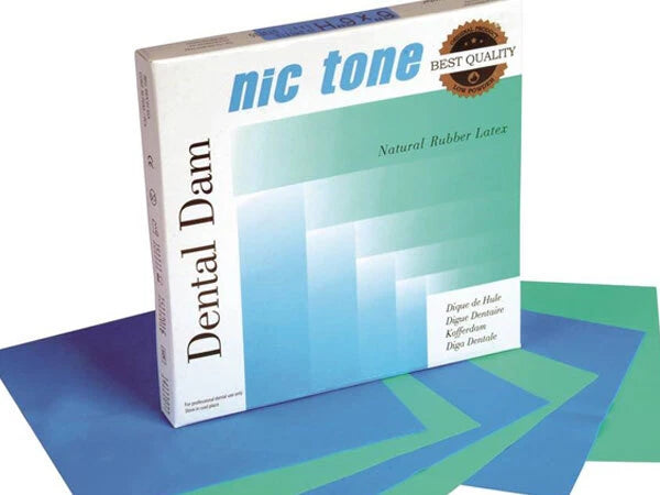 MDC Dental NIC TONE® Natural Latex Rubber Dam Medium DIFFERENT COLORS & SIZES