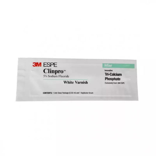 3M Dental White Varnish, Mint Flavor, 0.5 mL per applicator [100 applicators/ Box]